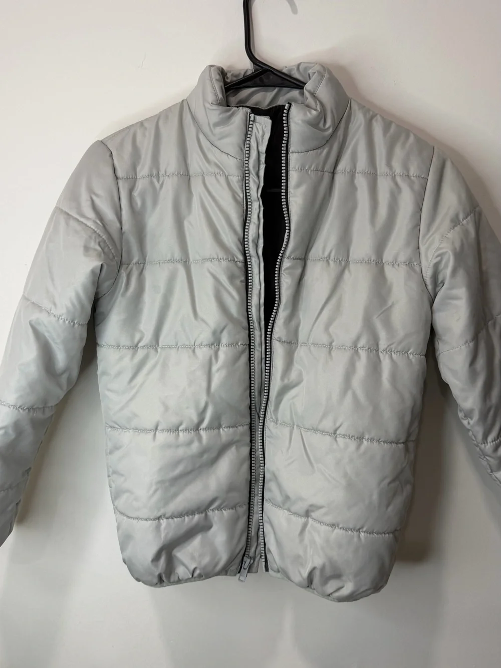 Crazy 8 Gray Jacket with Lime Logo Accent
